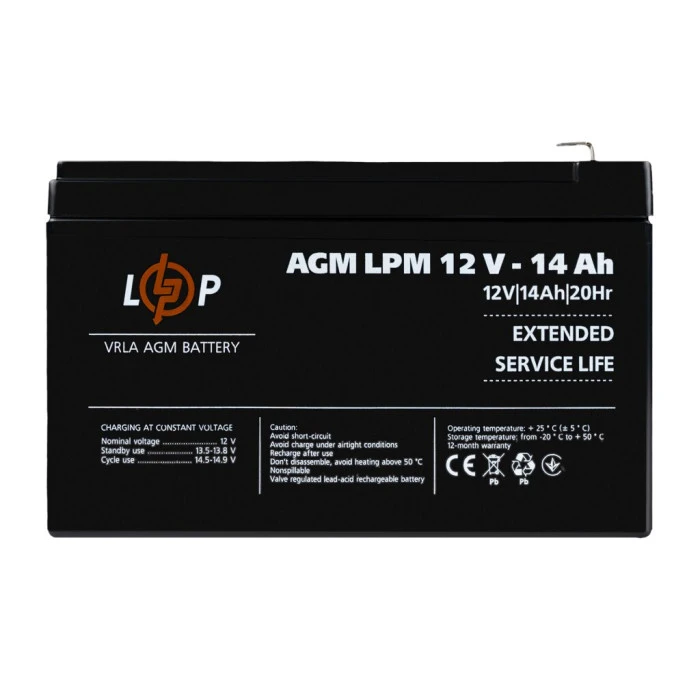Аккумулятор AGM LPM 12V – 14 Ah
