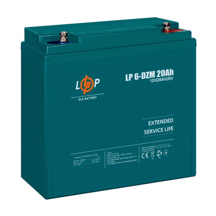 Тяговый свинцово-кислотный аккумулятор AGM LP 6-DZM-20 Ah