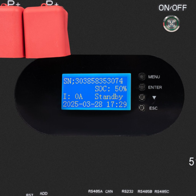 Аккумулятор LP LiFePO4 51,2V - 230 Ah (11776Wh) (Smart BMS 200A) с LCD RM AB RS485/CAN