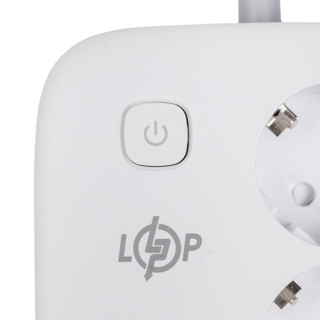 Сетевой фильтр (удлинитель) LP F65WG4 (3x220V-3520W, 2xUSB-60W, 2xType-C 65W QC/PD)
