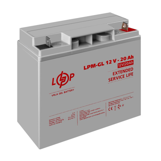 Аккумулятор гелевой LPM-GL 12V - 20 Ah