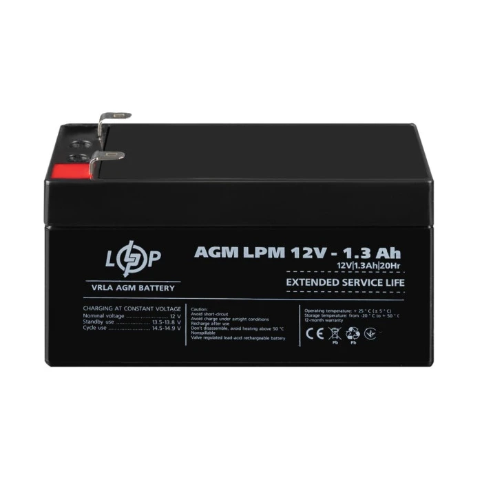 Аккумулятор AGM LPM 12V – 1.3 Ah