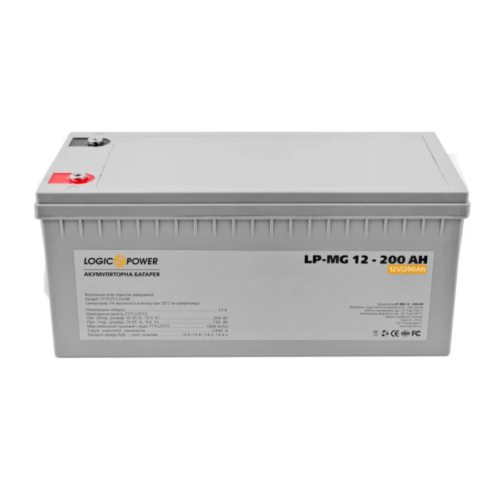 Аккумулятор мультигелевый LP-MG 12V-200 Ah Silver
