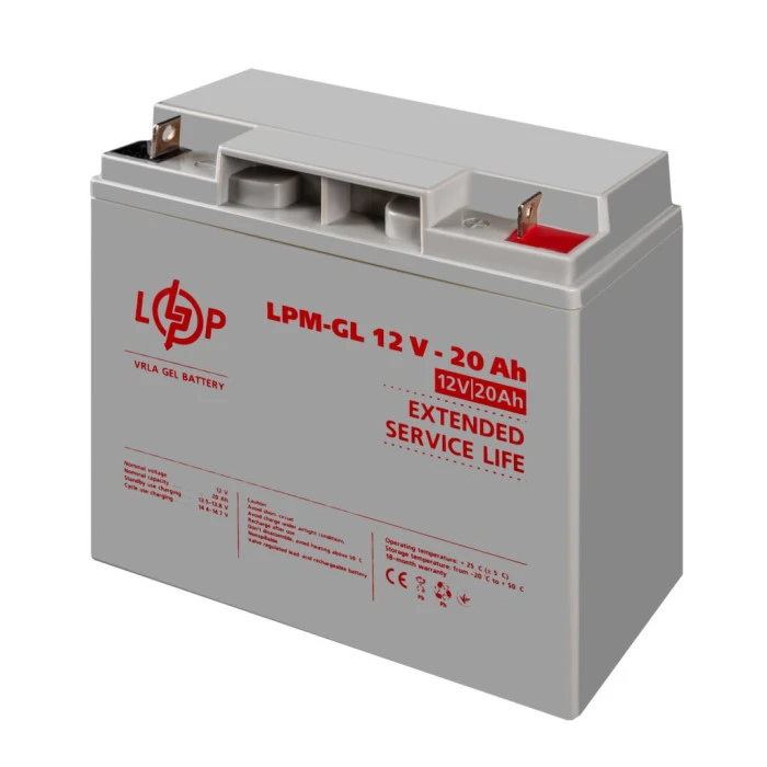 Аккумулятор гелевый LPM-GL 12V - 20 Ah