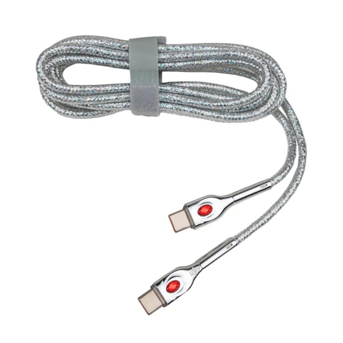 Кабель (шнур) LP Type-C to Type-C 65W с быстрой зарядкой (QC) 2м C652MC