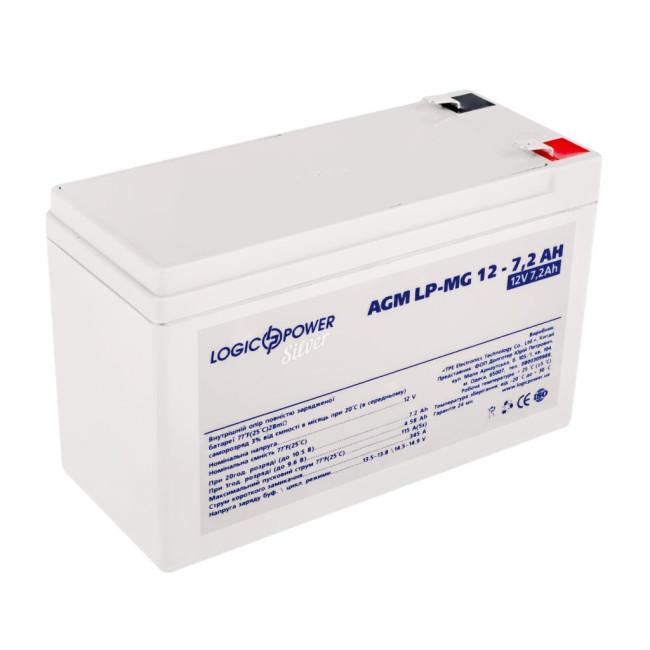 Аккумулятор мультигелевый LP-MG 12V - 7.2 Ah Silver