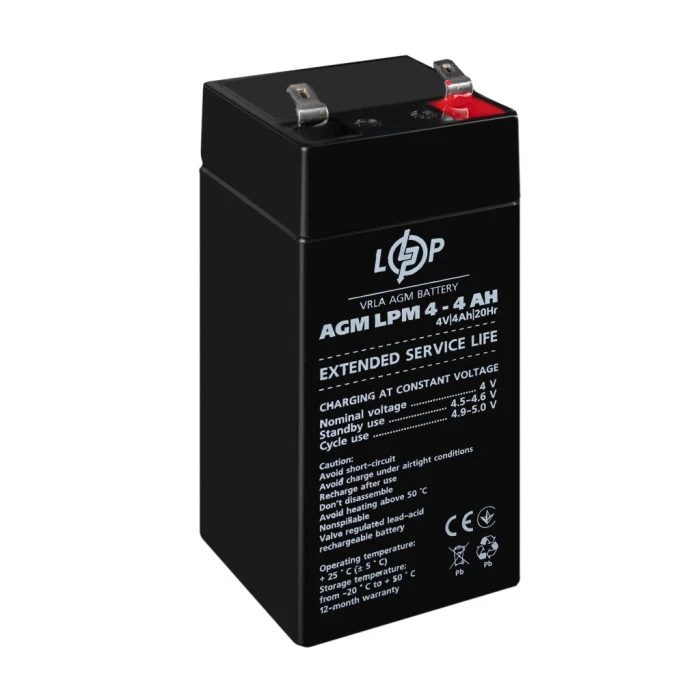 Акумулятор AGM LPM 4V - 4 Ah