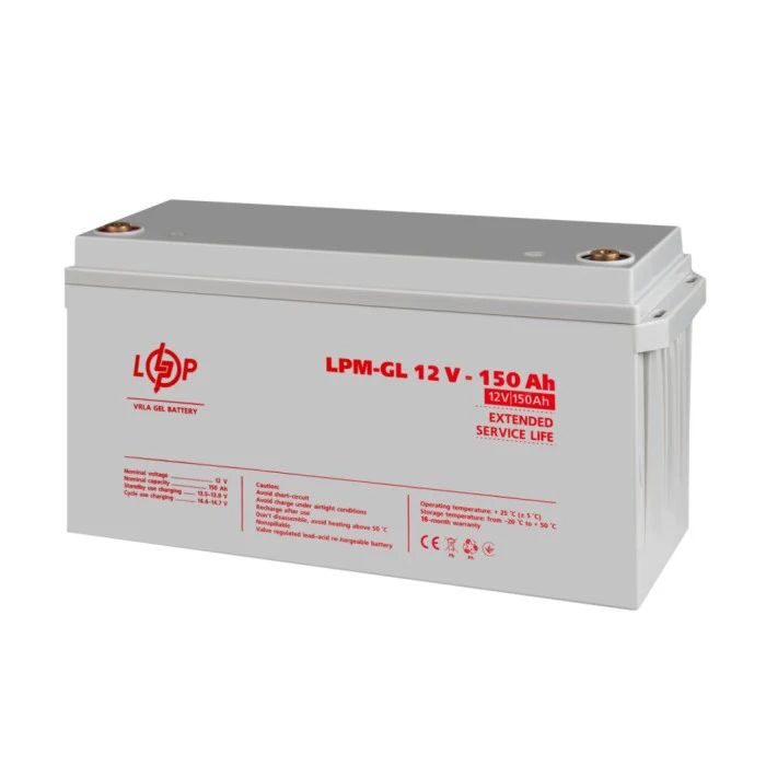 Аккумулятор гелевый LPM-GL 12V - 150 Ah