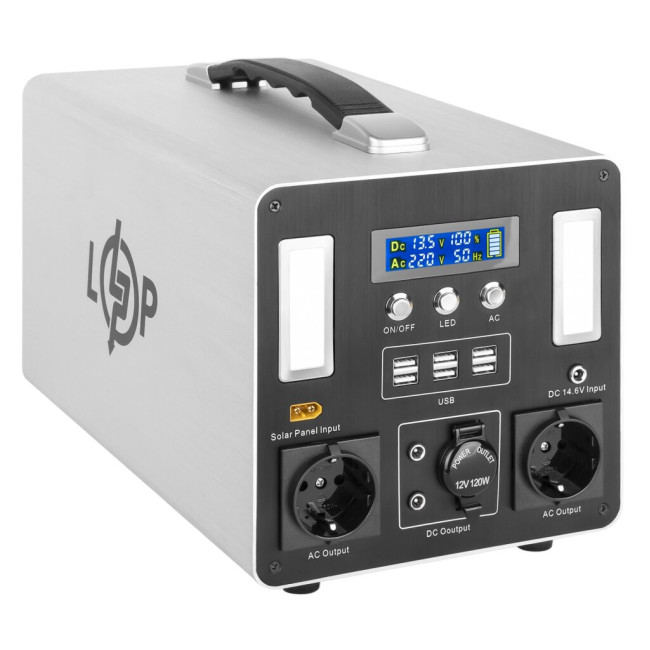 Многофункциональная портативная зарядная станция LP CHARGER MPPT 1000 Max (1000W, 960Wh)