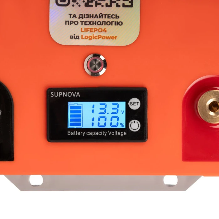 Аккумулятор LP LiFePO4 25,6V - 160 Ah (4096Wh) (BMS 200A/100А) пластик LCD Smart BT