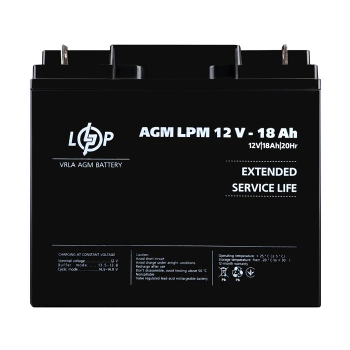 Аккумулятор AGM LPM 12V-18 Ah для Mercedes