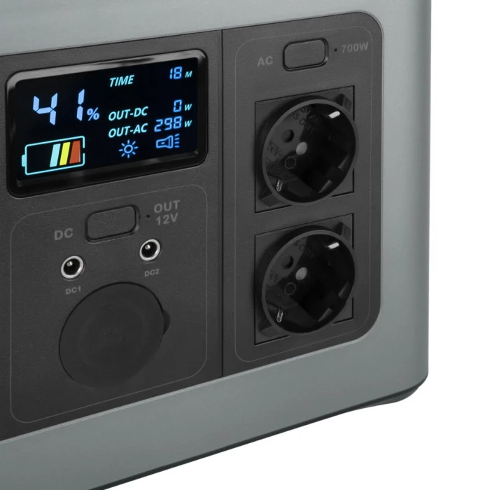 Багатофункціональна портативна зарядна станція LP CHARGER MPPT 700 Pro (700W, 614Wh)