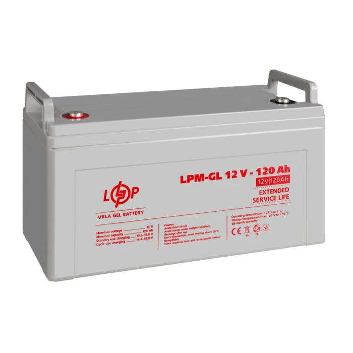 Аккумулятор гелевый LPM-GL 12V - 120 Ah