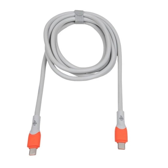 Кабель (шнур) LP USB Type-C to USB Type-C 2.4A 100W с быстрой зарядкой (PD) 2м C1001MC