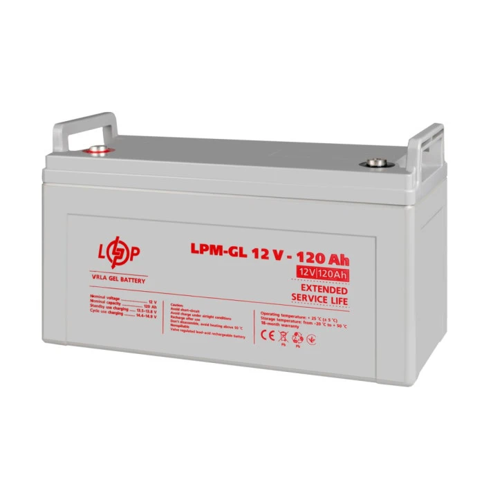 Аккумулятор гелевый LPM-GL 12V - 120 Ah
