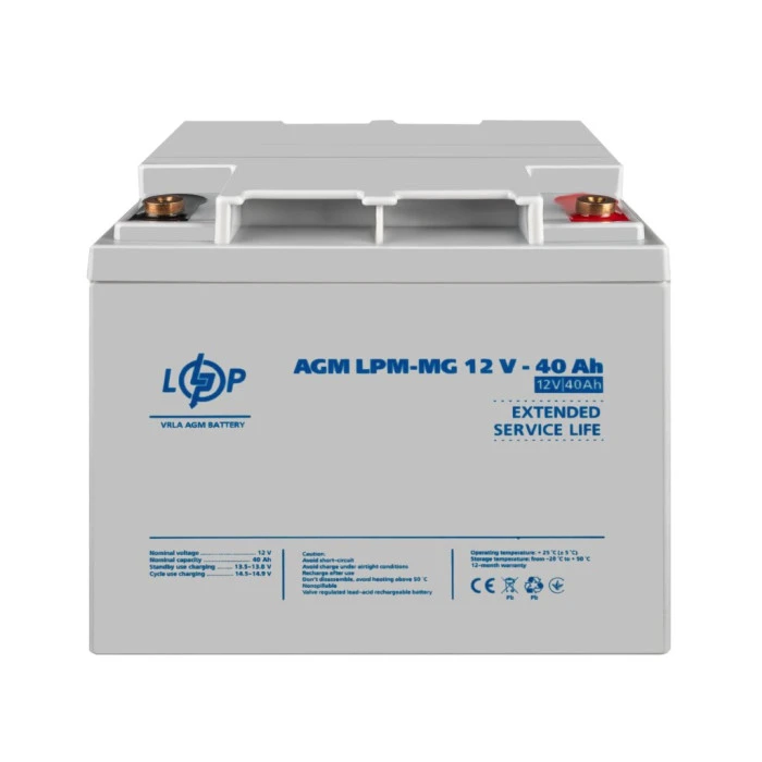 Аккумулятор мультигелевый LPM-MG 12V - 40 Ah