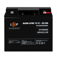 Акумулятор AGM LPM 12V-20 Ah під болт М5