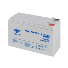 Акумулятор мультигелевий LPM-MG 12V - 7.2 Ah