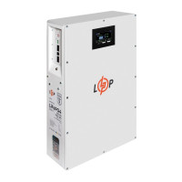 Акумулятор LP LiFePO4 51,2V - 100 Ah (5120Wh) (BMS 100A/50А) метал LCD Smart RS485/CAN JK настінний