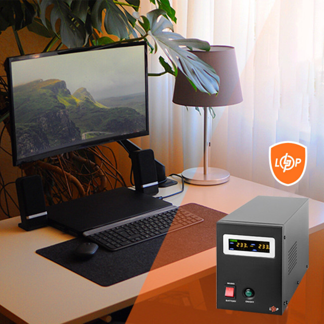ДБЖ з правильною синусоїдою 24V LPY-B-PSW-1500VA+(1050Вт) 10A/15A