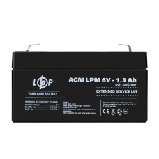 Аккумулятор AGM LPM 6V – 1.3 Ah