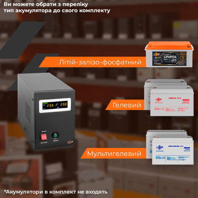 ДБЖ з правильною синусоїдою 24V LPY-B-PSW-1500VA+(1050Вт) 10A/15A