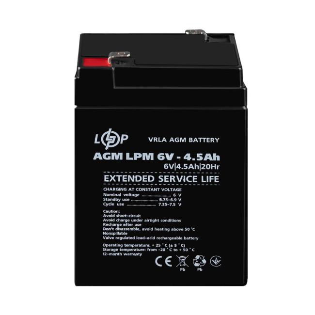 Аккумулятор AGM LPM 6V – 4.5 Ah