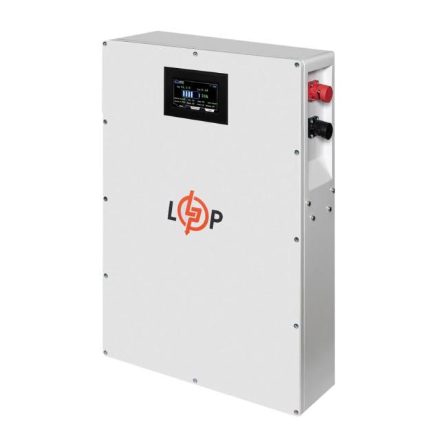 Аккумулятор LP LiFePO4 51,2V - 100 Ah (5120Wh) (BMS 100A/50А) металл LCD Smart RS485/CAN JK настенный