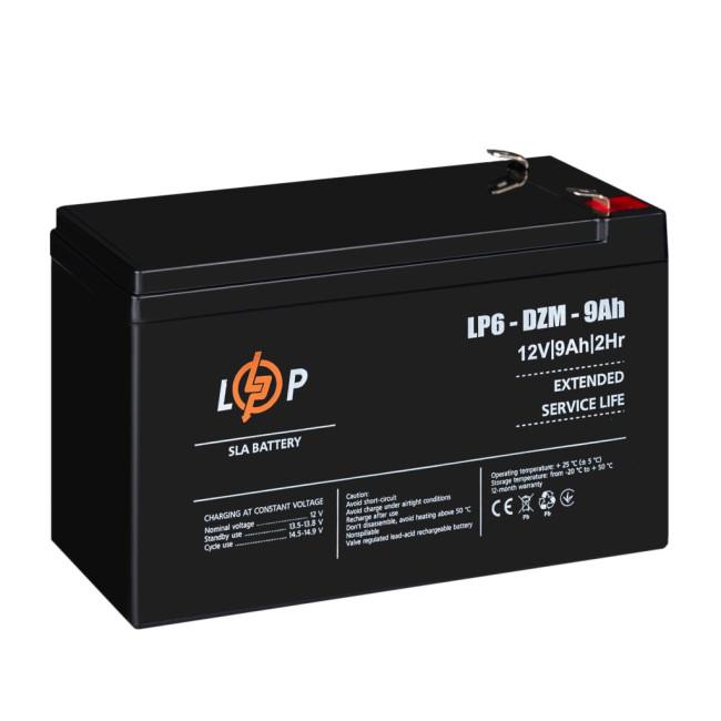 Тяговый свинцово-кислотный AGM аккумулятор LP 6-DZM-9 Ah