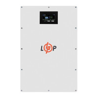 Акумулятор LP LiFePO4 51,2V - 100 Ah (5120Wh) (BMS 100A/50А) метал LCD Smart RS485/CAN JK настінний