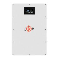 Аккумулятор LP LiFePO4 51,2V - 100 Ah (5120Wh) (BMS 100A/50А) металл LCD Smart RS485/CAN JK настенный