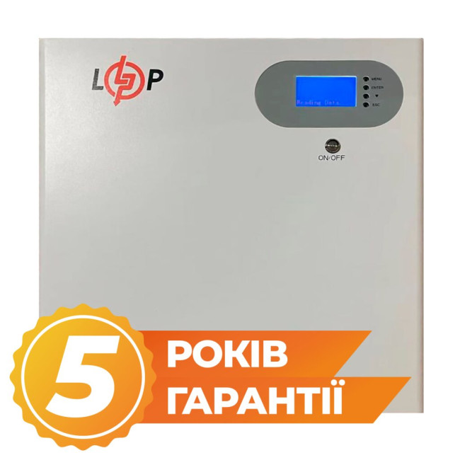 Аккумулятор LP LiFePO4 51,2V - 100 Ah 5120Wh (Smart BMS 100A) с LCD WAB RS485/CAN