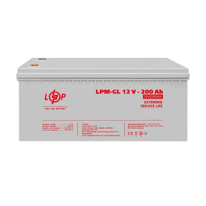 Аккумулятор гелевый LPM-GL 12V - 200 Ah