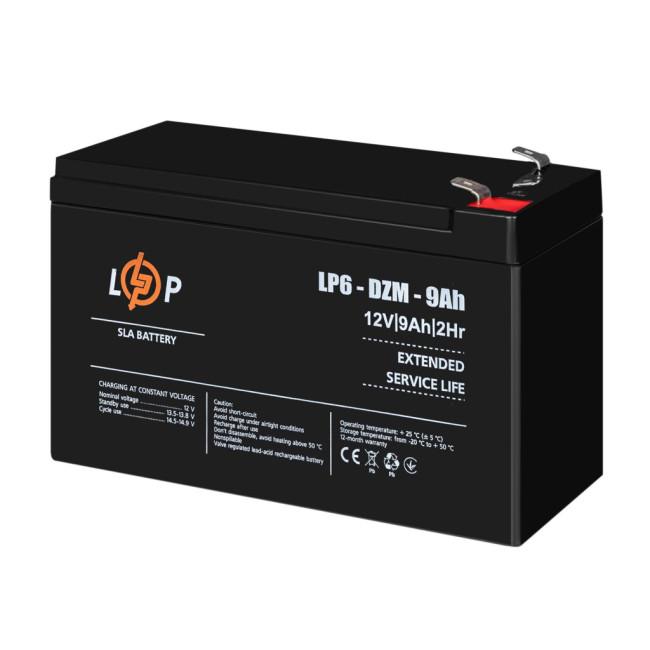 Тяговый свинцово-кислотный AGM аккумулятор LP 6-DZM-9 Ah