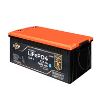 Акумулятор LP LiFePO4 25,6V - 230 Ah (5888Wh) (BMS 200A/100А) пластик Smart BT