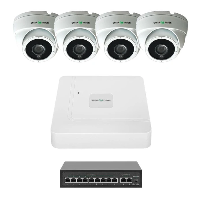 Комплект видеонаблюдения на 4 камеры GV-IP-K-W99/4 4MP
