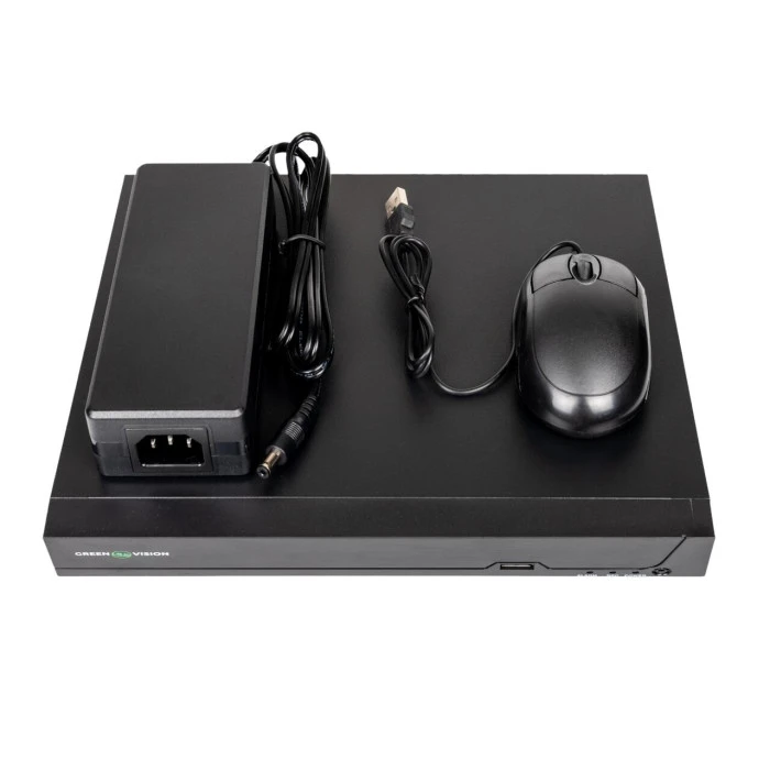 IP відеореєстратор 10-канальний 8MP NVR GreenVision GV-N-S024/08 (8POE) (Lite)