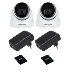 Комплект відеоспостереження з функцією розпізнавання облич на 2 камери GV-810