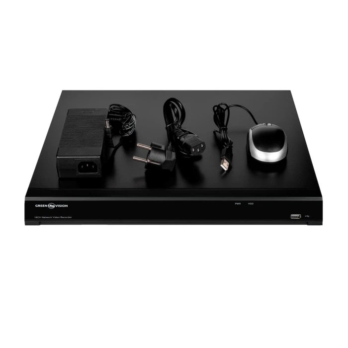 IP відеореєстратор 16-канальний 12MP NVR GreenVision GV-N-I017/16 12MP 12MP (V2)