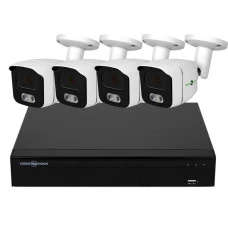 Комплект видеонаблюдения уличный на камеры 4 цилиндрические камеры (LED подсветка) 5MP GV-K-E34/04