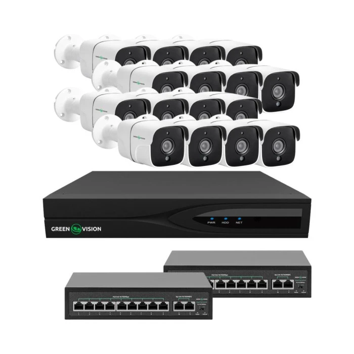 Комплект видеонаблюдения на 16 камер GV-IP-K-W88/16 5MP