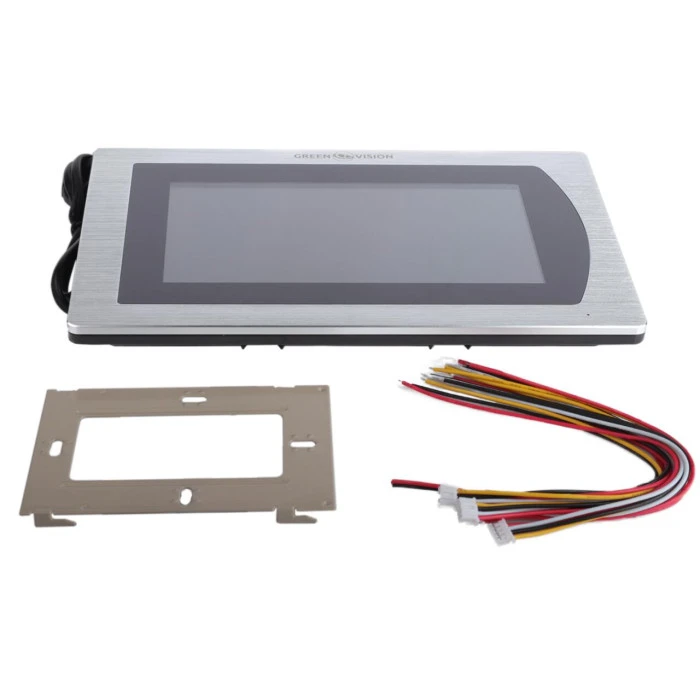 Цветной сенсорный AHD видеодомофон GV-056-AHD-J-VD7SD silver