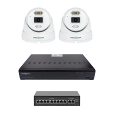 Комплект видеонаблюдения на 2 камеры GV-IP-K-W101/2 5MP (Ultra AI)