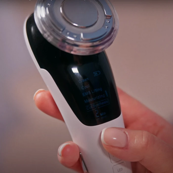 Мікрострумовий RF Lifting Масажер для обличчя Skin Lifting 7.0 White - EMS, LED (Japan)