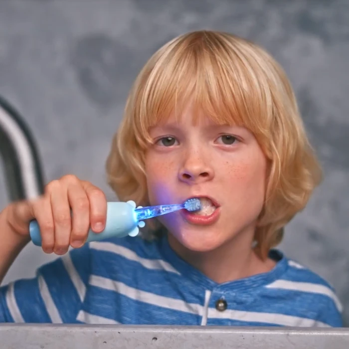 Детская зубная щетка MEDICA+ KidsBrush 2.0 Blue + Насадки (6 шт) (Japan)