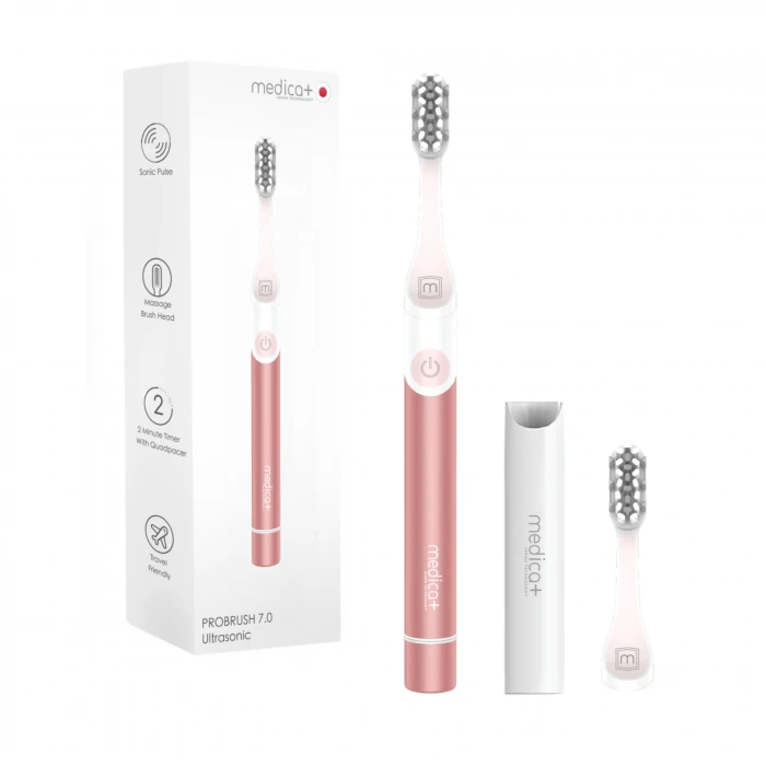 Набір звукових зубних щіток MEDICA+ PROBRUSH 7.0 black + fuchsia (Japan)