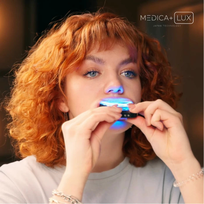 Набір Ультразвукова зубна щітка Medica+ PROBRUSH 9.0 black + Відбілювальна капа для зубів Medica+ WhitePearl 10X Black