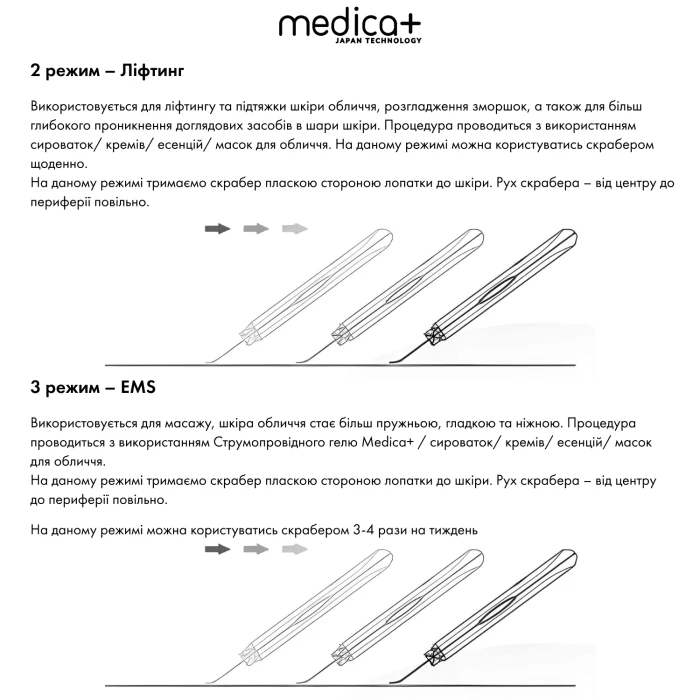 Ультразвуковой скраббер для кожи лица MEDICA+ Vibroskin 5.0 (Japan)
