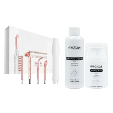 Портативный дарсонваль DARSOLINE 4.0 + Суспензия Antibacterial suspension + Успокаивающая маска для лица Soothing Mask MEDICA+ (Japan)