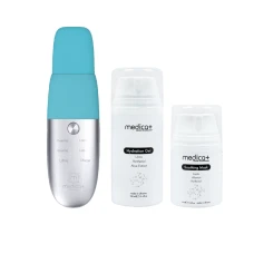 Ультразвуковой скраббер для кожи лица Vibroskin 8.0 + Гидратирующий гель Hydration Gel + Успокаивающая маска для лица Soothing Mask (Japan)